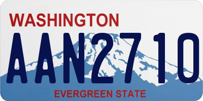 WA license plate AAN2710