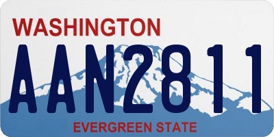 WA license plate AAN2811