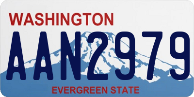 WA license plate AAN2979