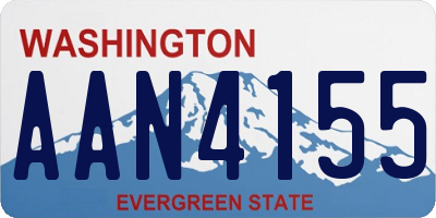 WA license plate AAN4155