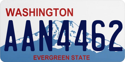 WA license plate AAN4462
