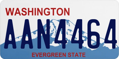 WA license plate AAN4464