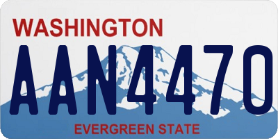 WA license plate AAN4470
