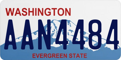 WA license plate AAN4484