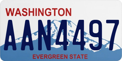 WA license plate AAN4497