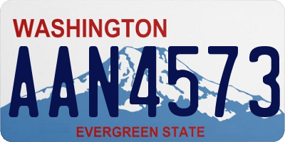 WA license plate AAN4573
