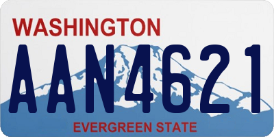 WA license plate AAN4621