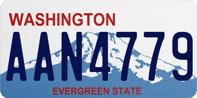 WA license plate AAN4779