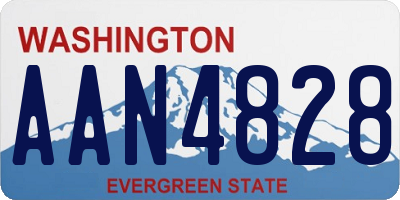 WA license plate AAN4828