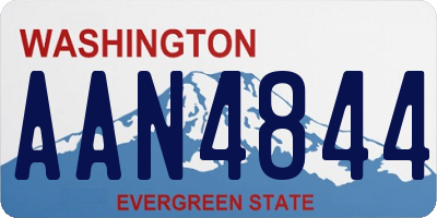 WA license plate AAN4844