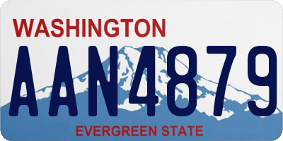 WA license plate AAN4879