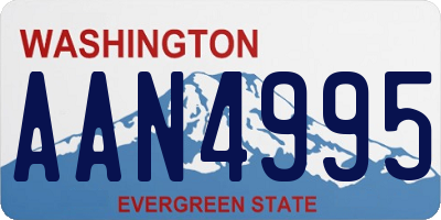WA license plate AAN4995