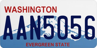 WA license plate AAN5056