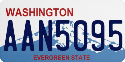 WA license plate AAN5095