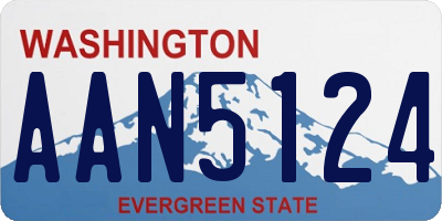 WA license plate AAN5124