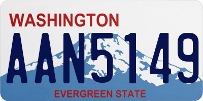 WA license plate AAN5149