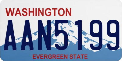 WA license plate AAN5199