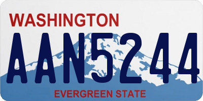 WA license plate AAN5244