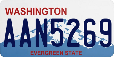 WA license plate AAN5269