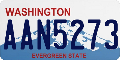 WA license plate AAN5273