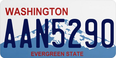 WA license plate AAN5290