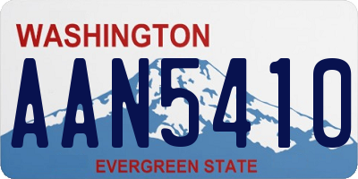 WA license plate AAN5410