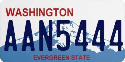 WA license plate AAN5444