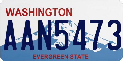 WA license plate AAN5473