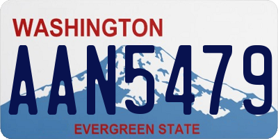WA license plate AAN5479