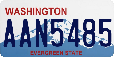 WA license plate AAN5485