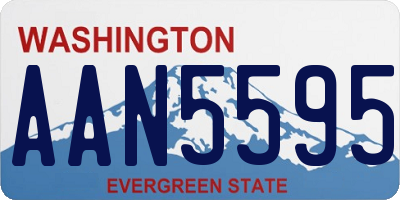 WA license plate AAN5595