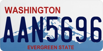WA license plate AAN5696