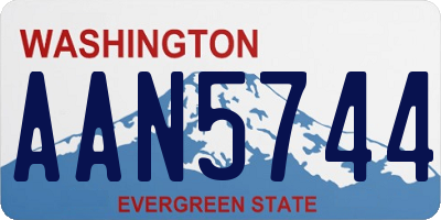 WA license plate AAN5744