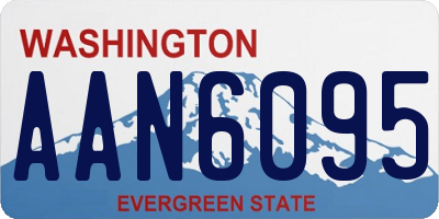 WA license plate AAN6095
