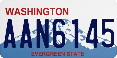 WA license plate AAN6145