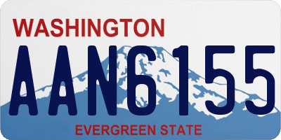 WA license plate AAN6155