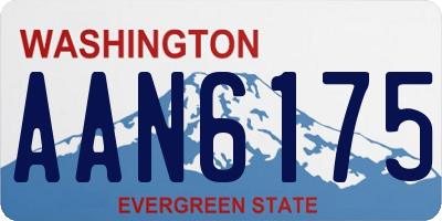 WA license plate AAN6175