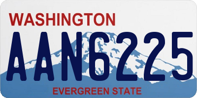 WA license plate AAN6225