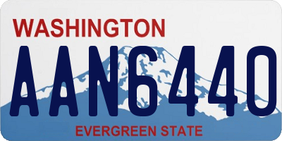 WA license plate AAN6440