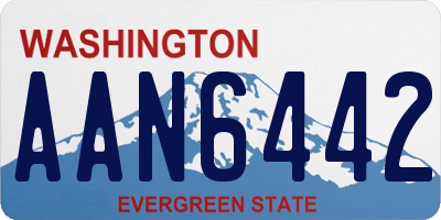 WA license plate AAN6442
