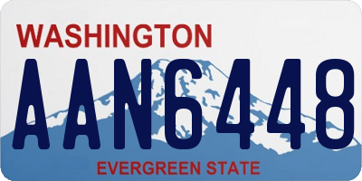 WA license plate AAN6448