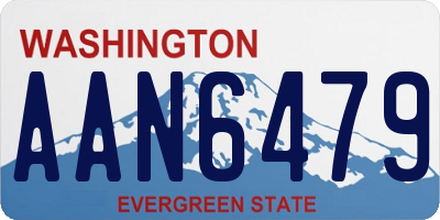 WA license plate AAN6479
