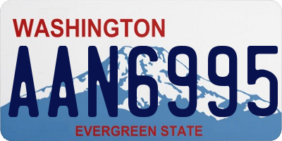 WA license plate AAN6995