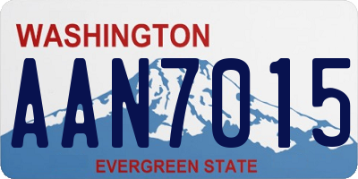 WA license plate AAN7015