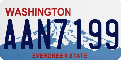 WA license plate AAN7199