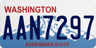 WA license plate AAN7297
