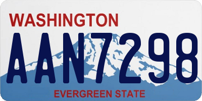 WA license plate AAN7298