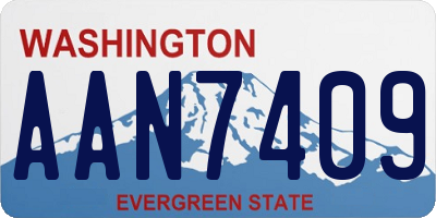 WA license plate AAN7409