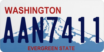 WA license plate AAN7411