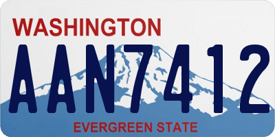 WA license plate AAN7412